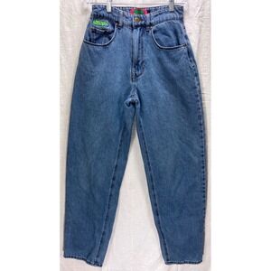 Empyre Womens Tori Denim Jeans Size 0 Med Wash Baggy Skater High Rise Y2K Blue